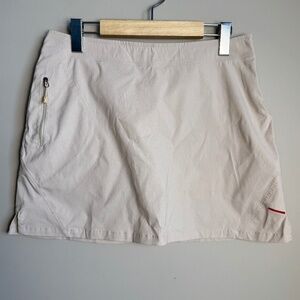 AVIA Women's Small Athletic Performance Golf Skort Pull-On Beige/Cream Tennis